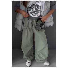 Спортивні штани жіночі фісташкового кольору 172783L