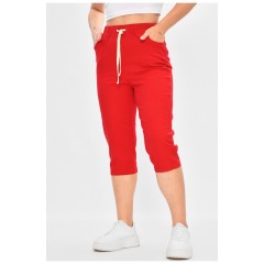 Бриджі жіночі червоного кольору 175471L