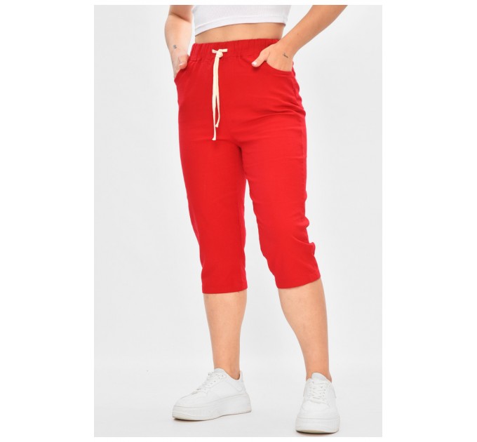 Бриджі жіночі червоного кольору 175471L