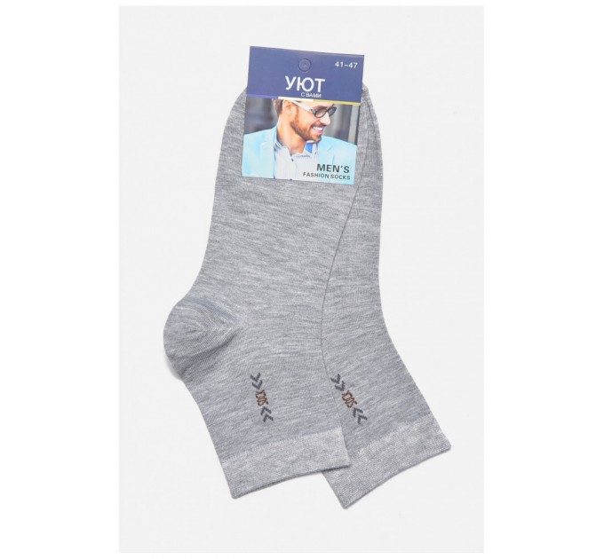 Шкарпетки чоловічі демісезонні сірого кольору 175510L