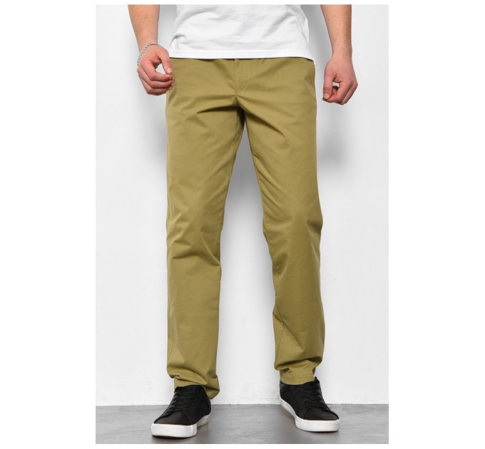 Брюки чоловічі оливкового кольору 175752L