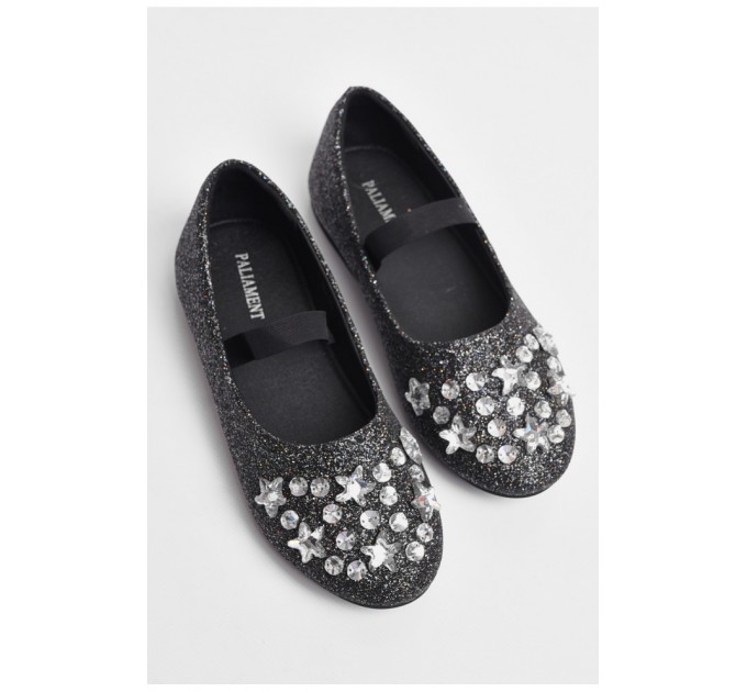 Балетки для дівчинки чорного кольору 176965L