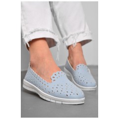 Мокасини жіночі блакитного кольору 177142L