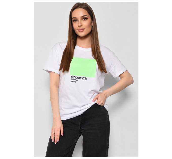 Футболка жіноча білого кольору 177228L