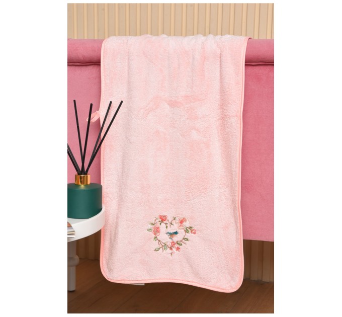 Рушник кухонний мікрофібра світло-рожевого кольору 177715L