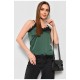 Майка жіноча з мереживом зеленого кольору 178245L