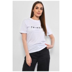 Женская футболка белого цвета 178403L