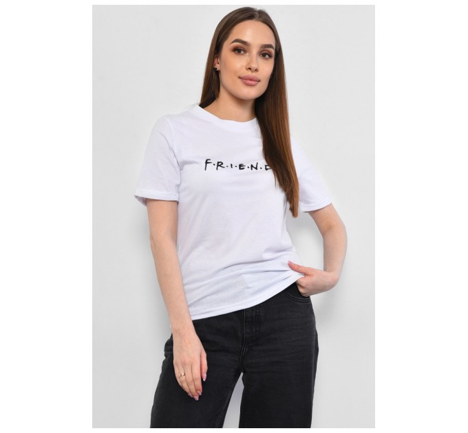 Женская футболка белого цвета 178403L