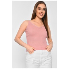 Майка жіноча трикотажна пудрового кольору 178849L