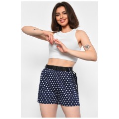 Шорти жіночі з принтом темно-синього кольору 178913L Шорти жіночі з принтом темно-синього кольору 178913L