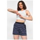 Шорти жіночі з принтом темно-синього кольору 178913L