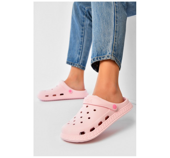 Крокси жіночі рожевого кольору 179230L