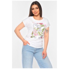 Футболка жіноча білого кольору 179762L