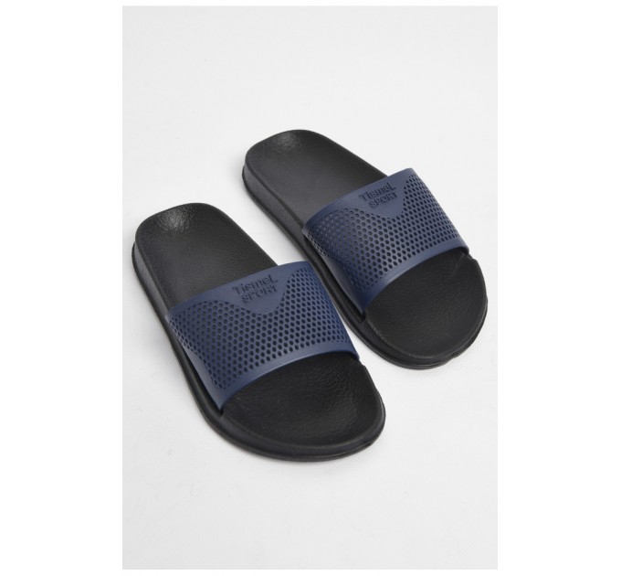 Шльопанці дитячі для хлопчика темно-синього кольору 179957L