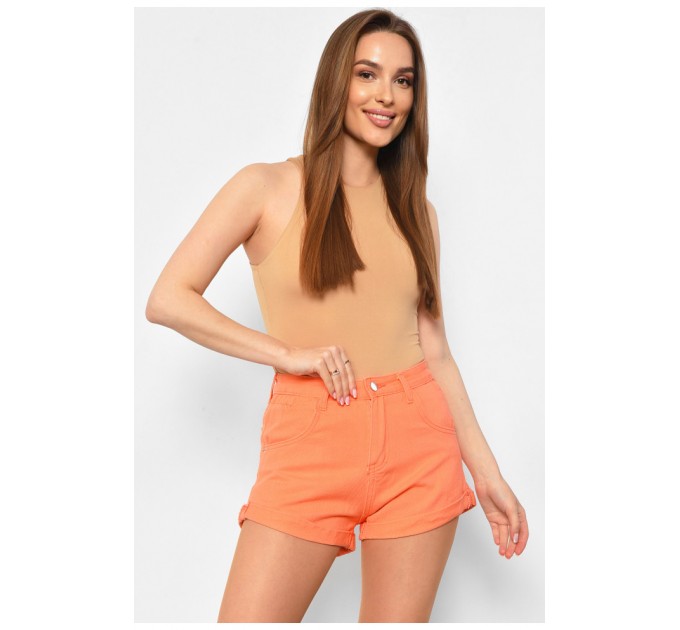Шорты женские оранжевого цвета 179960L