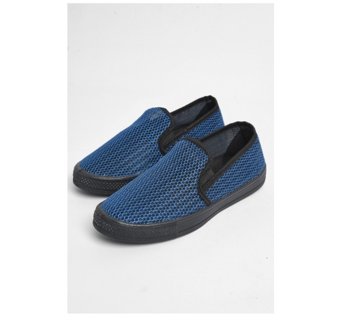 Слипоны мужские синего цвета 180351L