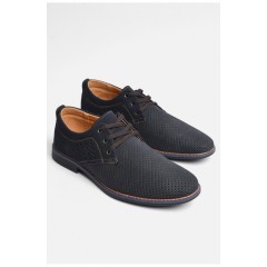 Туфлі чоловічі темно-синього кольору 181641L