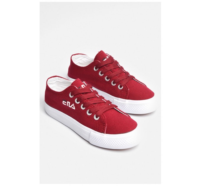 Кеди дитячі бордового кольору текстиль 181840L