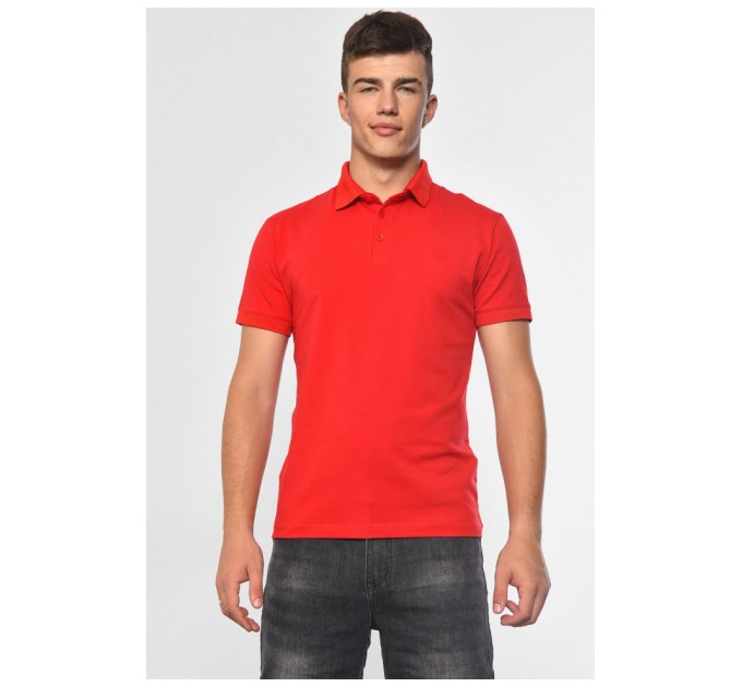 Футболка чоловіча поло червоного кольору 182162L