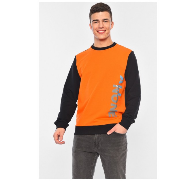 Світшот чоловічий помаранчевого кольору 182188L