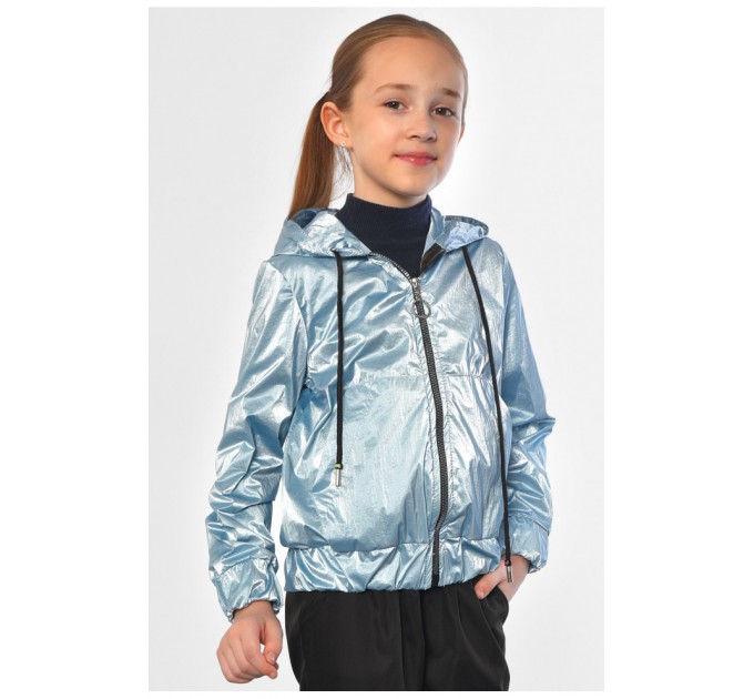 Вітрівка дитяча для дівчинки блакитного кольоору 182912L