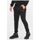 Спортивні штани чоловічі на флісі чорного кольору 183063L
