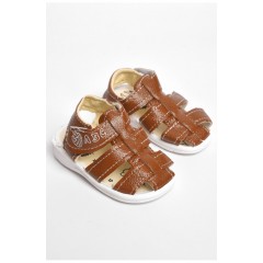 Сандалі дитячі для хлопчика коричневого кольору 183500L