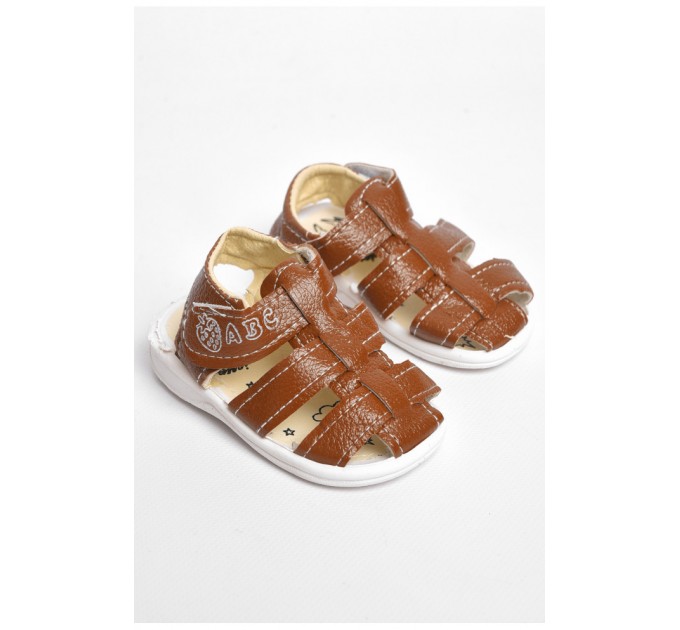 Сандалі дитячі для хлопчика коричневого кольору 183500L