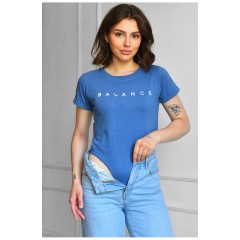 Боди женское синего цвета 183879L