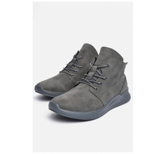 Ботинки мужские демисезонные серого цвета 184268L