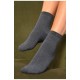 Шкарпетки жіночі махрові сірого кольору 184333L