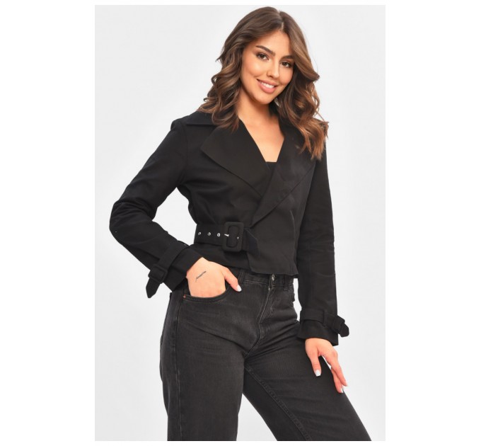 Піджак жіночий чорного кольору 184425L