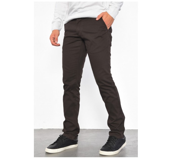 Штани чоловічі коричневого кольору 185758L