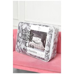 Комплект постільної білизни з ковдрою темно-сірого кольору євро 186311L Комплект постільної білизни з ковдрою темно-сірого кольору євро 186311L