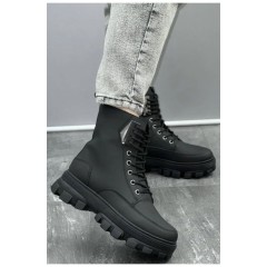 Ботинки женские зимние на шерсти черного цвета 187103L Ботинки женские зимние на шерсти черного цвета 187103L