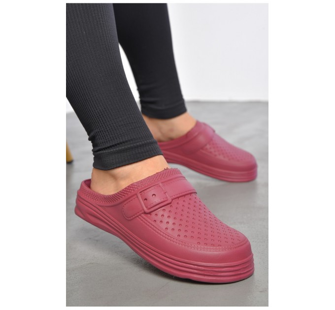 Сабо жіночі бордового кольору 187211L