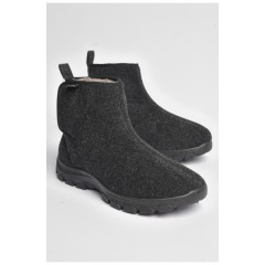 Мужские бурки на меху темно-серого цвета 187281L