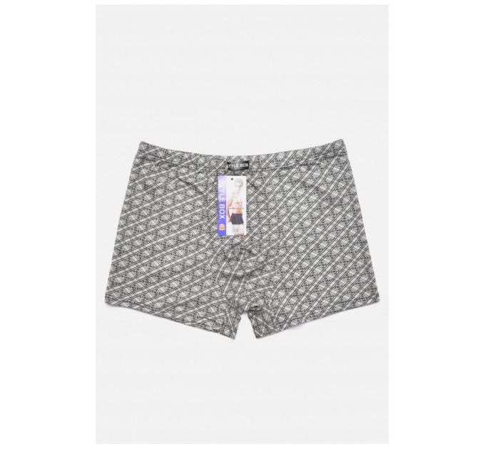 Боксеры мужские полубатальные серого цвета 187285L