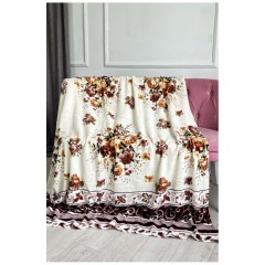 Плед красного цвета с принтом размер 180*220 187655L