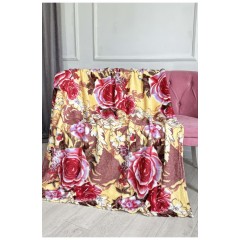 Плед жовтого кольору з принтом розмір 180*220 187656L