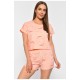 Женская пижама персикового цвета с принтом 188192L