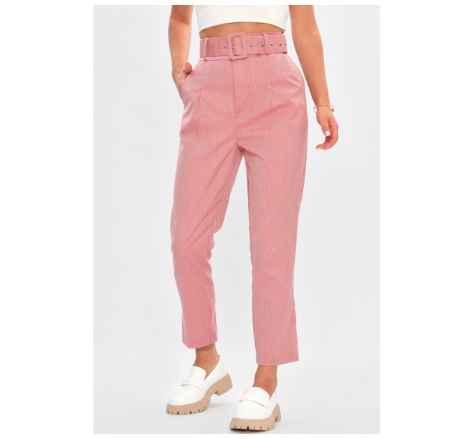 Брюки жіночі червоного кольору 188420L
