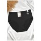 Труси жіночі напівбатальні чорного кольору з малюнком 188511L