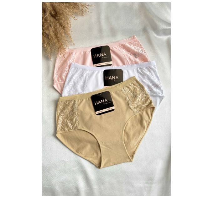 Набор женских трусов полубатальных 3 штуки 188560L