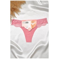 Стрінги жіночі з мереживом рожевого кольору 188801L Стрінги жіночі з мереживом рожевого кольору 188801L