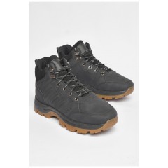 Ботинки мужские зимние на меху черного цвета 188924L