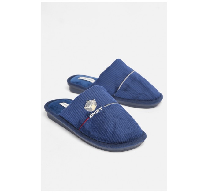 Капці кімнатні чоловічі темно-синього кольору 189108L