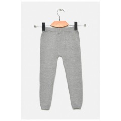 Лосины детские демисезонные для девочки светло-серого цвета 189117L