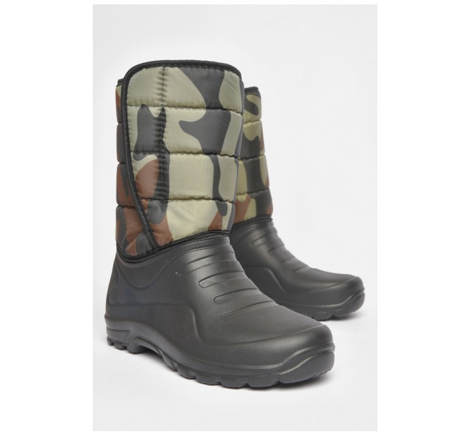 Дутики чоловічі піна на хутрі чорного кольору 189135L