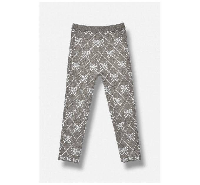 Лосіни дитячі демісезонні для дівчинки сірого кольору 189146L
